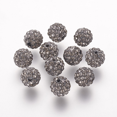 Polymer Clay Rhinestone Beads LS-RB-K050-10mm-C14-1