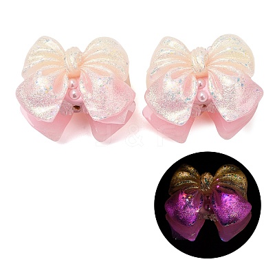 Luminous Opaque Resin & Rhinestone & Polymer Clay Beads RE-CBA1913-02F-1