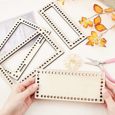 Poplar Wooden Basket Bottoms DIY-WH0184-19-1
