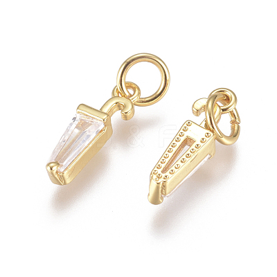Brass Charms ZIRC-L070-98-1