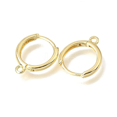 Brass Huggie Hoop Earring Findings KK-A303-30G-1