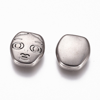 Non-Tarnish 304 Stainless Steel Cabochons STAS-G218-13P-1