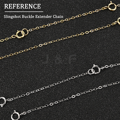6Pcs 6 Style 925 Sterling Silver Chain Extender FIND-SC0001-62-1