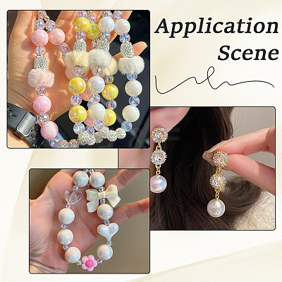 120Pcs 12 Colors Opaque Acrylic Beads MACR-PA0001-69-1