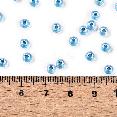 6/0 Transparent Inside Colours Glass Seed Round Beads X1-SEED-N006-004D-1