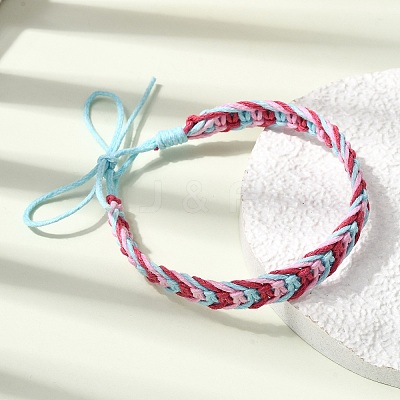 Adjustable Cotton Cord Braided Friendship Bracelets FB-CBA27E8-01B-1