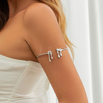 Alloy Arm Cuff Bangles for Women WG62482-04-1