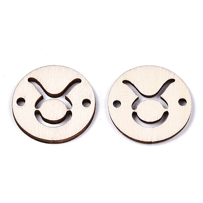 Unfinished Natural Poplar Wood Links Connectors WOOD-S045-139B-01-1