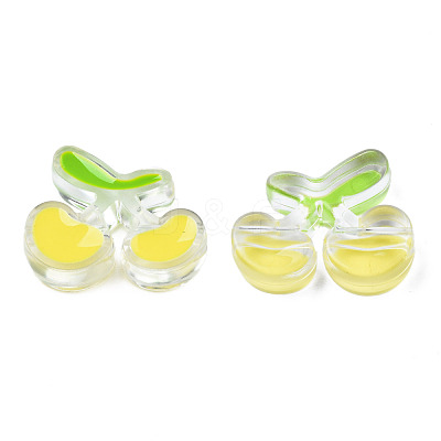 Transparent Acrylic Enamel Beads TACR-N012-006G-1