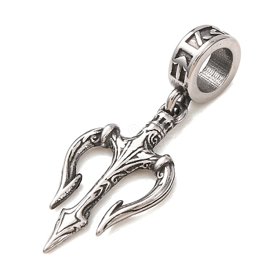 Viking 316 Surgical Stainless Steel European Dangle Charms SA-CBA7555-08AS-1