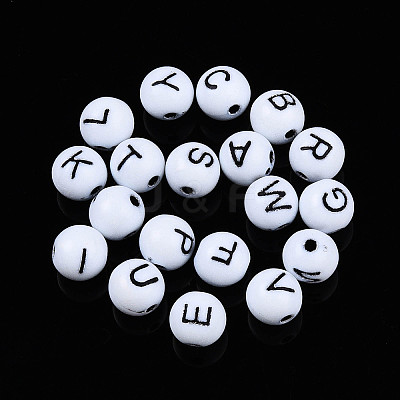 Opaque Acrylic Beads SACR-ZX012-10-1