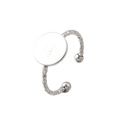 304 Stainless Steel Cuff Ring Components RJEW-H250-03B-P-1