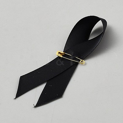 Awareness Ribbon Nylon Lapel Pin Backs for Backpack Clothes JEWB-WH0021-175B-1