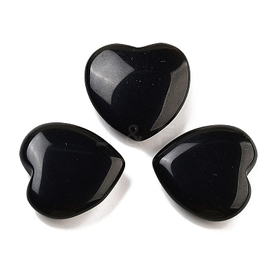 Heart Natural Obsidian Palm Stones G-C134-06A-18-1