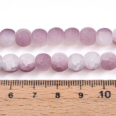 Crackle Glass Beads Strands GLAA-N009-8mm-05-1