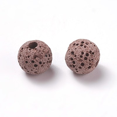 Unwaxed Natural Lava Rock Beads X-G-F325-8mm-A13-1