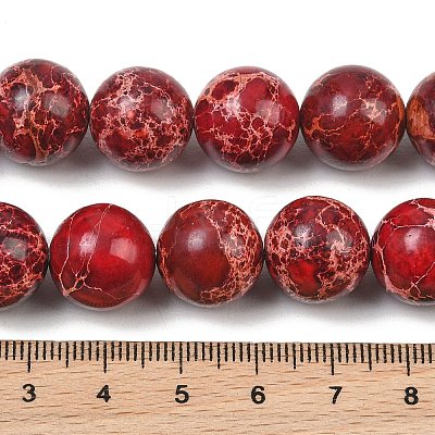 Dyed Natura Imperial Jasper Beads Strands GG-CBAF9E5-A01-14mm-D-1