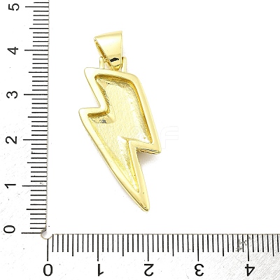 Rack Plating Brass Micro Pave Cubic Zirconia Pendants KK-D359-29G-1