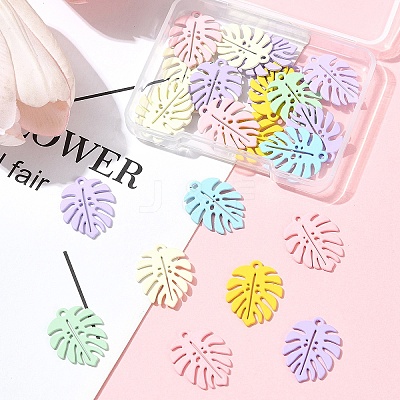 24Pcs Spray Painted Alloy Pendants FIND-FS0003-35-1