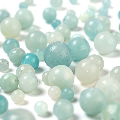 340Pcs 4 Style Natural Amazonite Beads G-LS0001-52-1