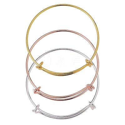 Adjustable Brass Bangles Making BJEW-BC0002-03-1