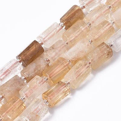 Natural Citrine Beads Strands X-G-S345-8x11-013-1