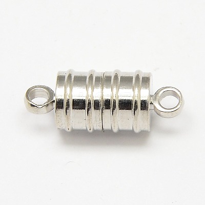 Brass Magnetic Clasps with Loops KK-MC028-S-1