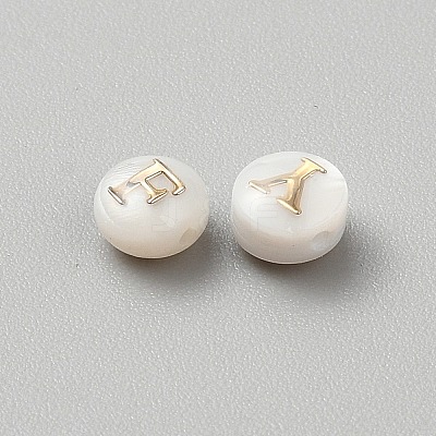 26Pcs Glass Imitation Shell Beads SHEL-WH0008-12-1