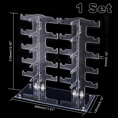 Transparent Plastic Displays for Eyeglasses ODIS-WH0034-01-1