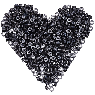 500Pcs Silicone Hair Coil Cuffs OHAR-SP0001-14B-1
