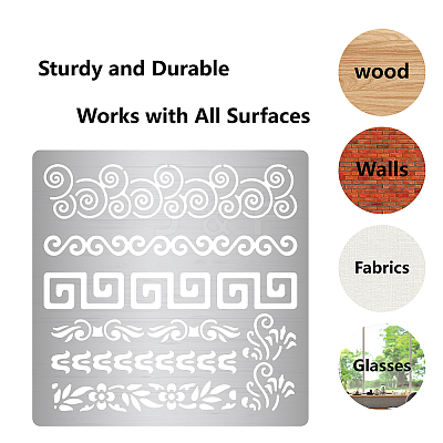 Stainless Steel Cutting Dies Stencils DIY-WH0238-144-1