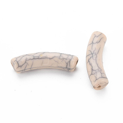 Opaque Crackle Acrylic Beads X-MACR-S372-002N-006-1