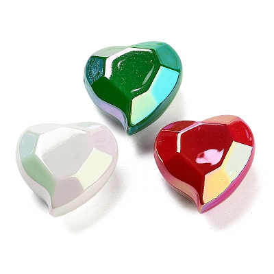 UV Plating Acrylic European Beads OACR-S142-06-1