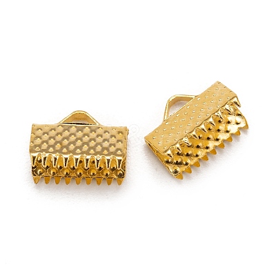 Iron Ribbon Crimp Ends LS-X-E143Y-G-1