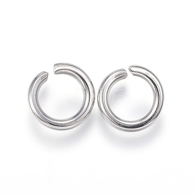 Non-Tarnish 304 Stainless Steel Open Jump Rings X-STAS-E113-10P-1