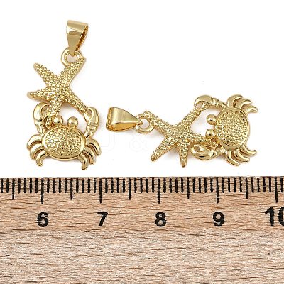 Brass Pendants X-KK-I358-057G-01-1