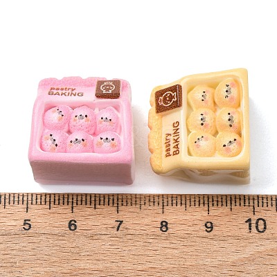 Opaque Resin Imitation Food Cabochons CRES-A064-02-1
