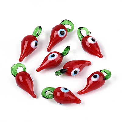 Handmade Lampwork Pendants LAMP-N024-45-1