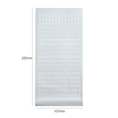 Letter PVC Adhesive Waterproof Stickers Self-Adhesive Stickers PW-WGB281D-04-1
