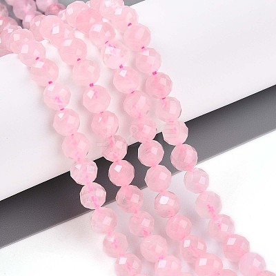Natural Madagascar Rose Quartz Beads Strands G-S345-6mm-34-1