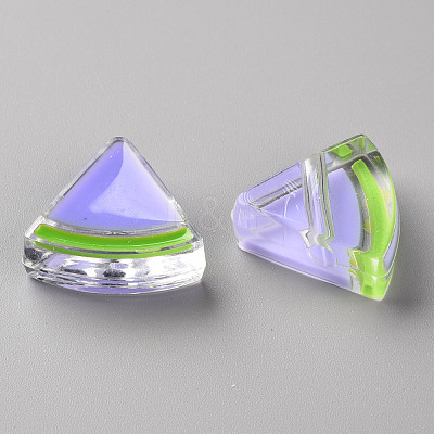 Transparent Enamel Acrylic Beads TACR-S155-001J-1