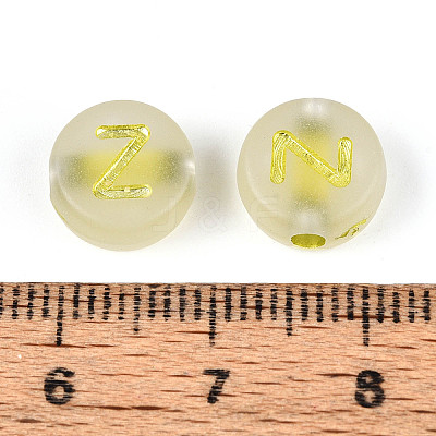 Luminous Frosted Acrylic Beads FACR-T008-02Z-1