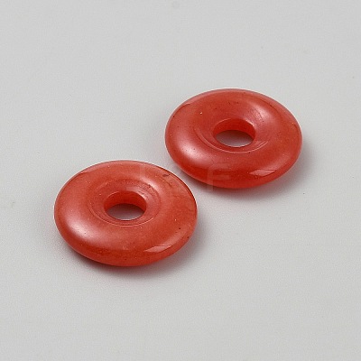 Natural Red Chalcedony Pendants G-WH0016-53B-1