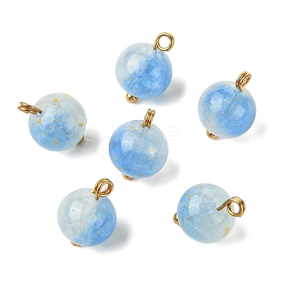 Alloy Glass Pendants GLAA-P080-04G-12-1