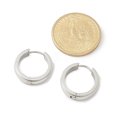 304 Stainless Steel Hoop Earrings for Women EJEW-C096-59P-1