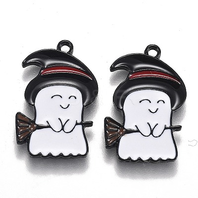 Halloween Theme Alloy Enamel Pendants X-ENAM-J649-03B-1