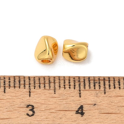Rack Plating Brass Beads KK-S375-21G-1