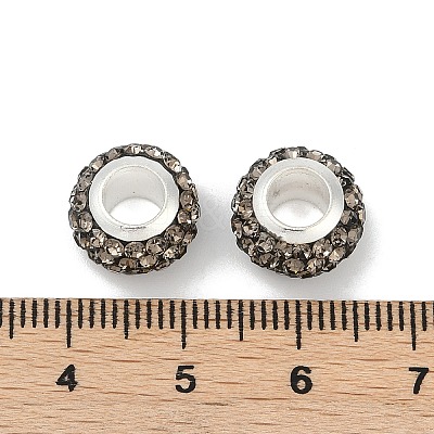 Alloy Rhinestone Clay Pave Beads ALRI-D300-03S-09-1