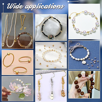 190pcs 6 Style Brass Beads KK-PH0005-51-1
