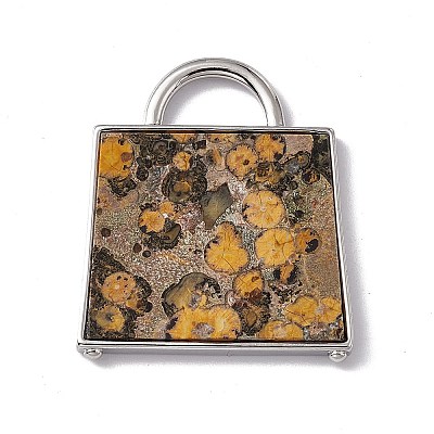 Natural Leopard Skin Jasper Pendants G-G977-04P-02-1